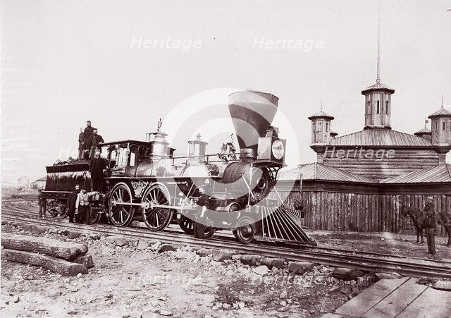 Locomotive #133, U.S.M.R.R., 1861-65. Creator: Andrew Joseph Russell.