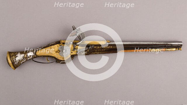 Wheellock Pistol, Swiss, Zürich, dated 1630. Creator: Felix Werder.