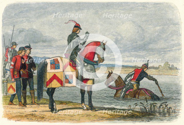 'Buckingham finds the Severn impassable', 1483 (1864). Artist: James William Edmund Doyle.