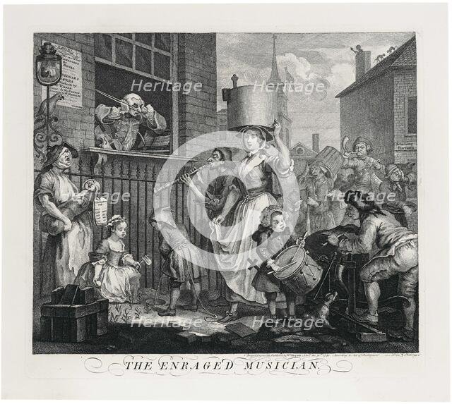 The Enraged Musician, 1740. Creator: Hogarth; William (1697-1764).