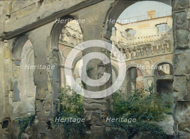 Les Ruines de l'ancienne Cour des comptes, à l'emplacement de l'actuel musée d'Orsay..., c1883-1893. Creator: Georges Rouard.