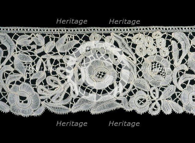 Border (Fragment), Belgium, 1850/75. Creator: Unknown.