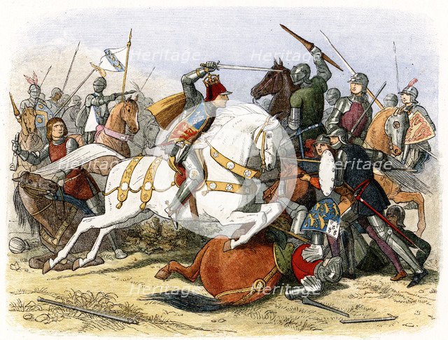 Battle of Bosworth Field, 22 August 1485 (1864).  Artist: James William Edmund Doyle