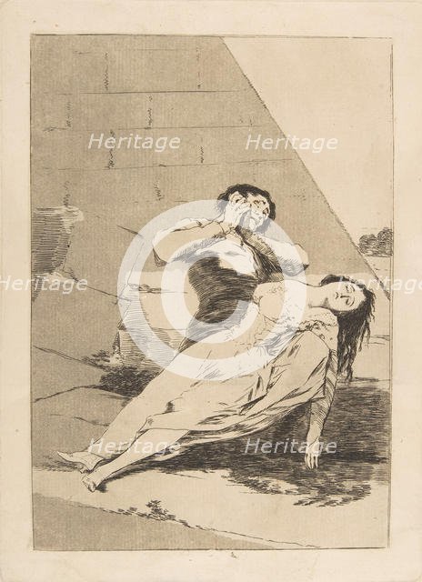 Plate 9 from 'Los Caprichos': Tantalus (Tantalo.), 1799. Creator: Francisco Goya.
