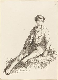 Young Boy Seated, 1803. Creator: Thomas Barker.