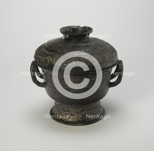 Covered Food Container, Western Zhou dynasty ( 1046-771 BC ), mid-10th century BC. Creator: Unknown.