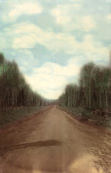 The final compacted road surface. Zimovyevsko-Meshchaninovskaya road, 1906-1908. Creator: Dorozhno-Stroitel'nyi Otdel.