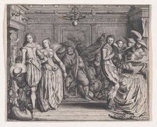 Interior with Dancing Couples and Musicians, ca. 1620. Creator: Cornelis Koning.