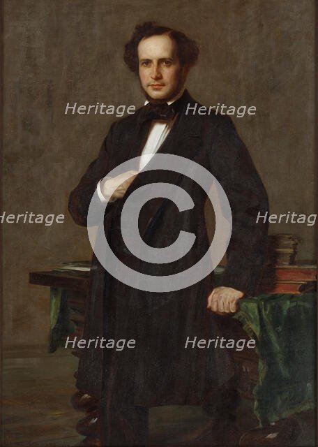 Portrait of Paul Mendelssohn-Bartholdy (1812-1874), 1909. Creator: Schwarz, Alfred (1867-1951).
