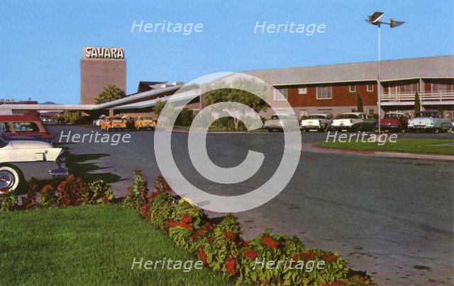 Sahara Hotel, Las Vegas, Nevada, USA, 1956. Artist: Unknown