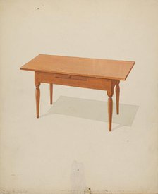 Shaker Low Table, c. 1936. Creator: Howard Weld.