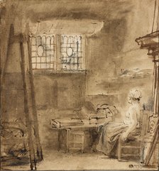 The Artist's Studio, 1659. Artist: Rembrandt Harmensz van Rijn.