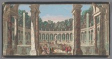 View of the Colonnade in the garden of Versailles, 1700-1799. Creators: Anon, Jacques Rigaud.