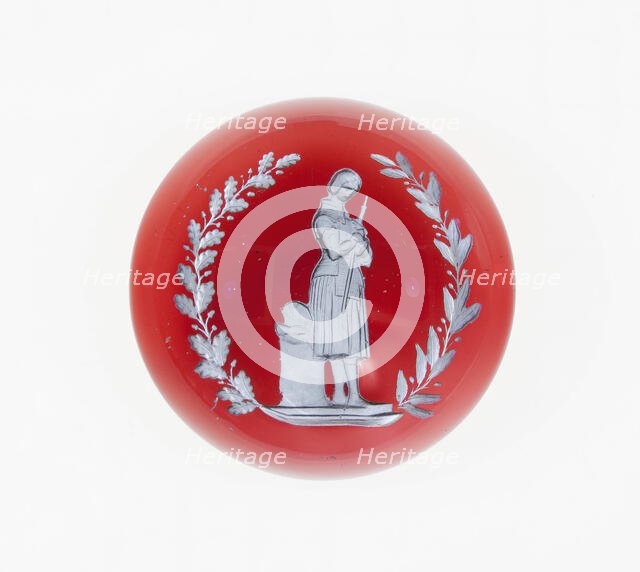 Paperweight, Baccarat, Mid 19th century. Creator: Baccarat Glasshouse.