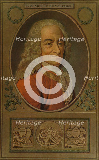 'Voltaire', c1770, (1913). Artist: Pierre Michel Alix.