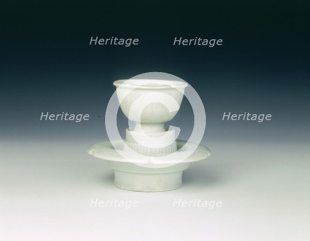 Qingbai cup and stand, China, c960-c1127. Artist: Unknown