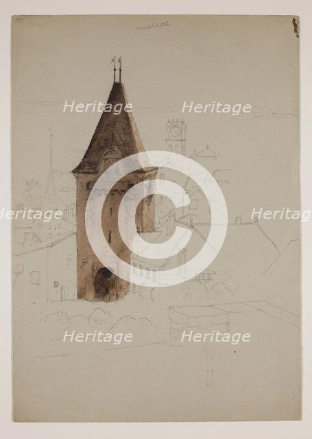 Neufchatel, Switzerland, 1841. Creator: Thomas Cole.