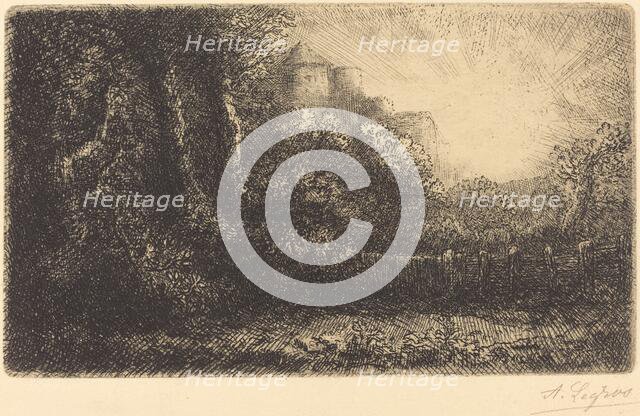 View of a Chateau (Chateau de Poillet). Creator: Alphonse Legros.