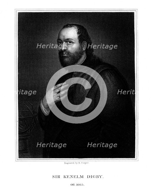 Sir Kenelm Digby, English scientist and diplomat (1825). Artist: R Cooper