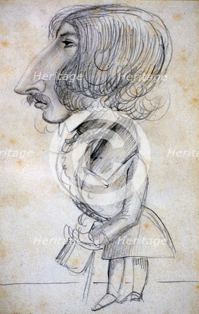 'Self Portrait', 1838. Artist: Alfred de Musset