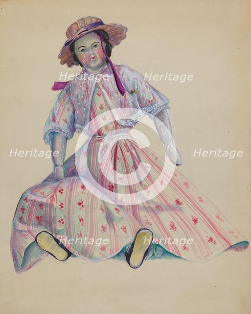 Doll, c. 1936. Creator: Mina Lowry.