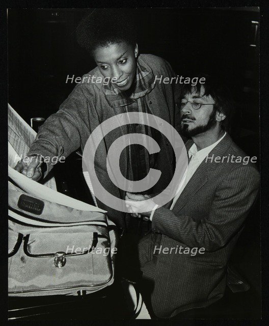 Singer Elaine Delmar and pianist Michael Garrick, Berkhamsted Civic Centre, Hertfordshire, 1986. Artist: Denis Williams