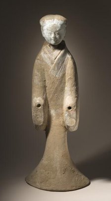 Funerary Sculpture of a Standing Woman, 206 B.C.-25 A.D.. Creator: Unknown.