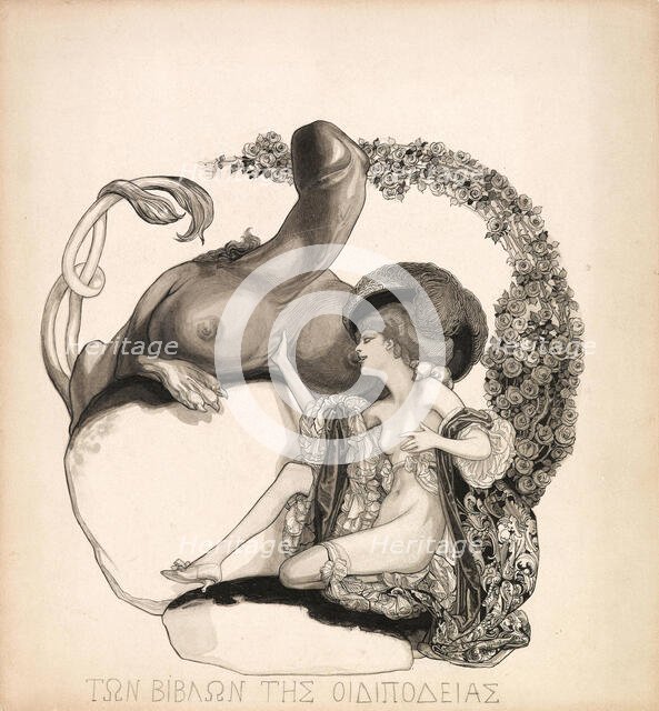 Erotic illustration, c. 1912. Creator: Bayros, Franz von (1866-1924).