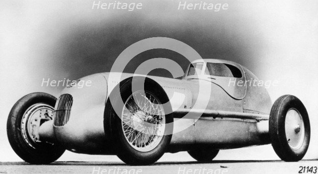 Mercedes-Benz W25 Streamliner car, 1934. Artist: Unknown