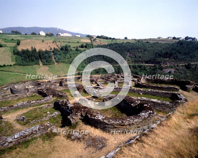 Ruins of the village, belonging to the culture Castro - Celta in Coaña (Asturias).