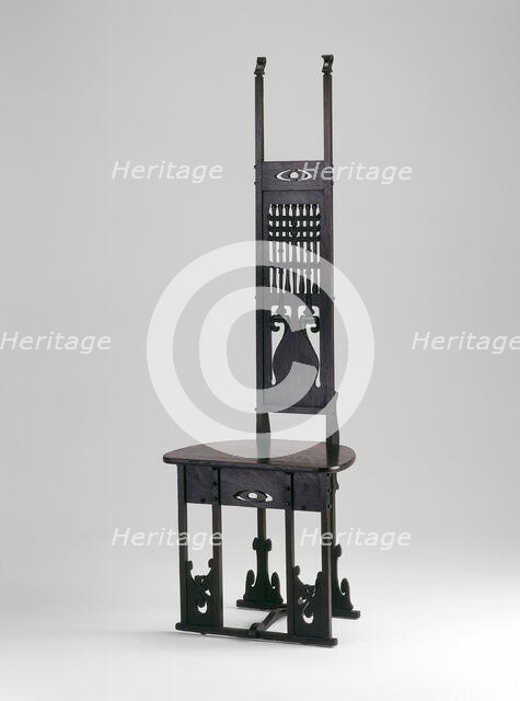 Hall Chair, c. 1900. Creator: Charles Rohlfs.