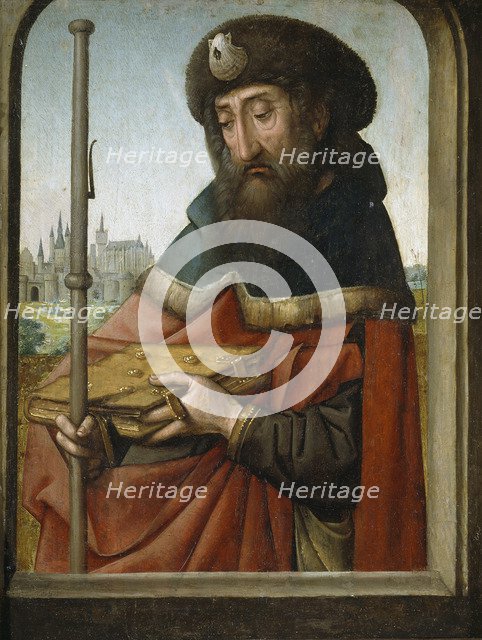 Saint James the Elder as Pilgrim. Artist: Juan de Flandes (ca. 1465-1519)