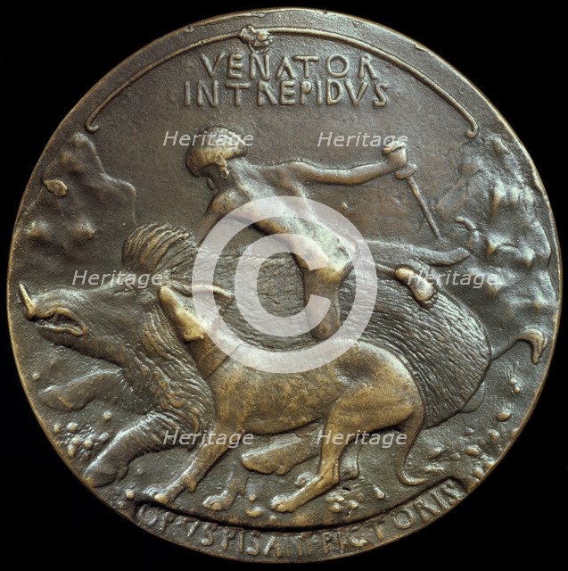 Medallion of Alfonso V Aragon, King of Naples and Sicily, 15th century. Artist: Pisanello