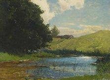 Landscape at Köpingebro, near Ystad, 1876. Creator: Gustaf Rydberg.