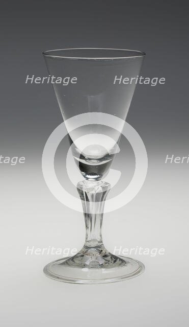 Wine Glass, England, c. 1720. Creator: Unknown.