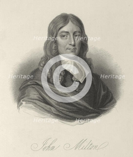 John Milton, c1640-c1660, (1834-1837). Creator: Samuel Freeman.