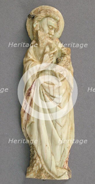 Plaque with Saint John the Baptist, French, ca. 1400. Creator: Unknown.