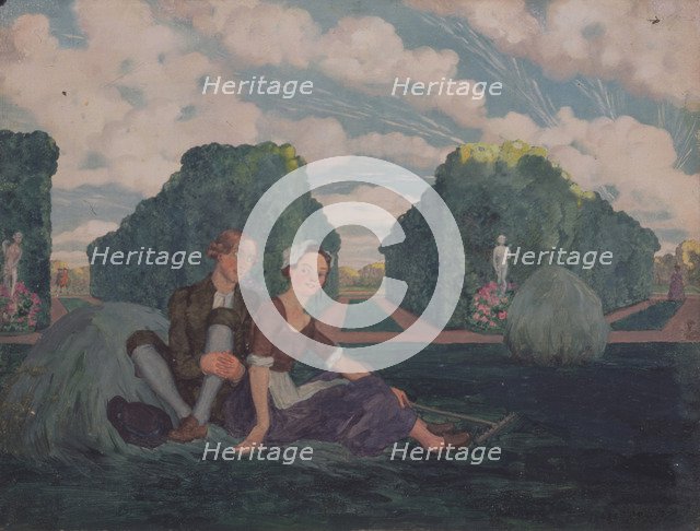 Lovers. Artist: Somov, Konstantin Andreyevich (1869-1939)