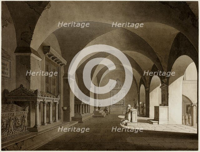 A View in San Lorenzo Fuori le Mura, Rome, c. 1820. Creator: Gustav Friedrich Hetsch.