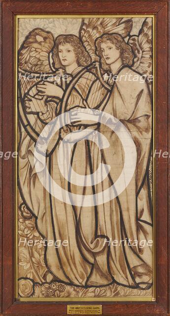 Angels playing harps, 1862.  Creator: Sir Edward Coley Burne-Jones.
