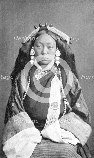 A Tibetan woman, c1910. Artist: Unknown