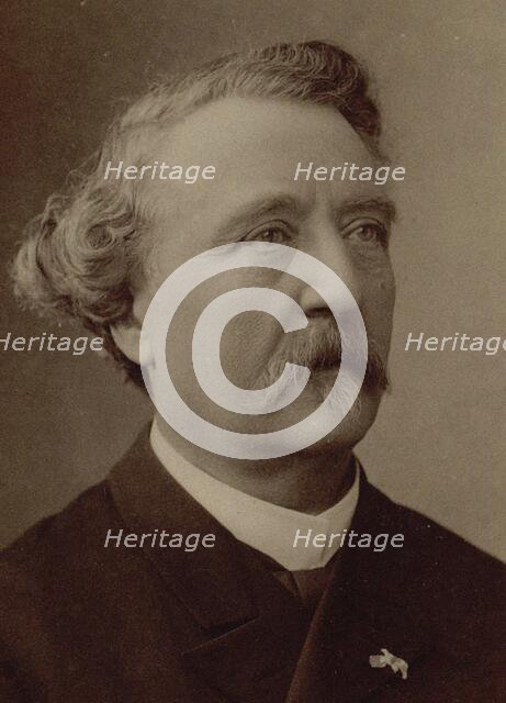 Portrait of the organist and composer Auguste-Ernest Bazille (1828-1891). Creator: Photo studio Nadar.