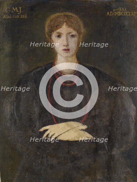 Portrait of Georgiana Burne-Jones (1840-1920), 1863. Creator: Sir Edward Coley Burne-Jones.