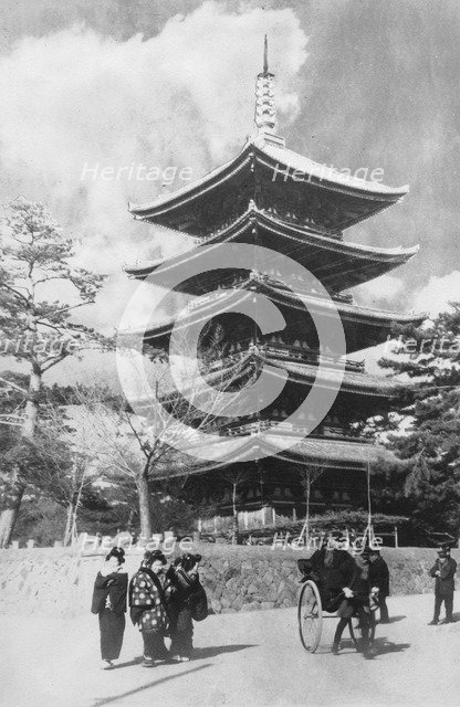 Pagoda, Nara, Japan, late 19th or early 20th century. Artist: Unknown