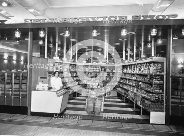 The interior of a Lyons Self-Service shop, (1960s?). Artist: Unknown