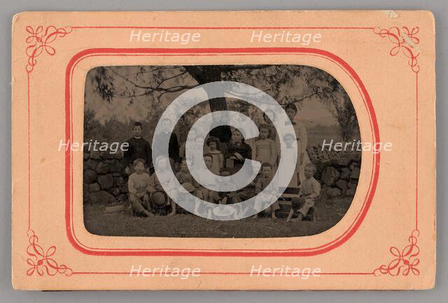 Untitled (Group Portrait of Children), 1875. Creator: Unknown.