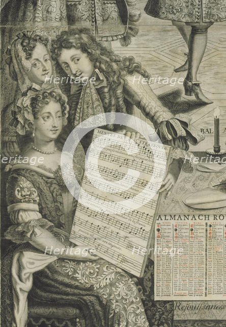 Portrait of the composer Marc-Antoine Charpentier (1634-1704), 1682. Creator: Anonymous.