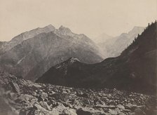 View of the Arruns Pass and Peak from the Pont de Soubé, 1852. Creator: John Stewart.