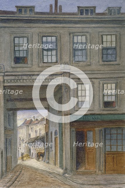 View of New Inn, Old Bailey, City of London, 1868. Artist: JT Wilson