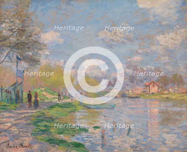 Springtime on the Ile de La Grande Jatte, 1878. Creator: Claude Monet.